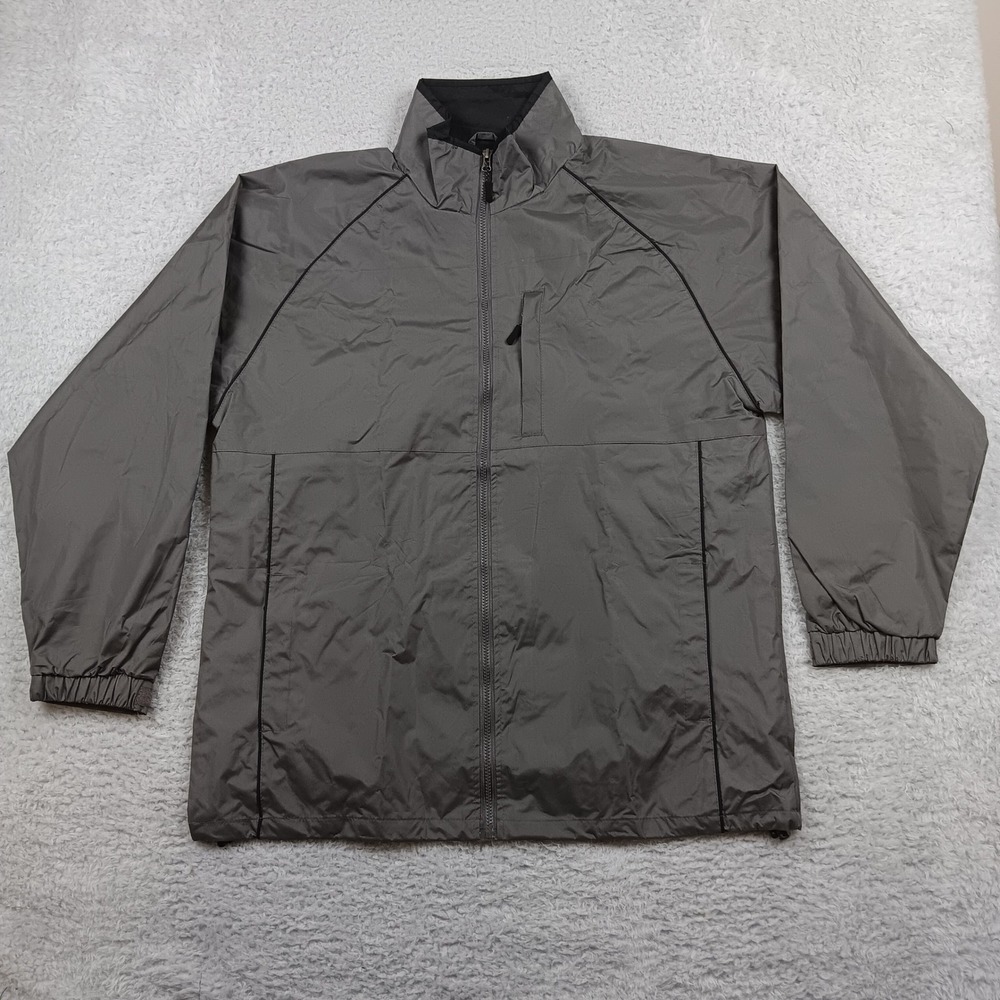 Stillwater Supply Co Windbreaker Jacket Mens XL Gray Mesh Lined Full Zip RN67706